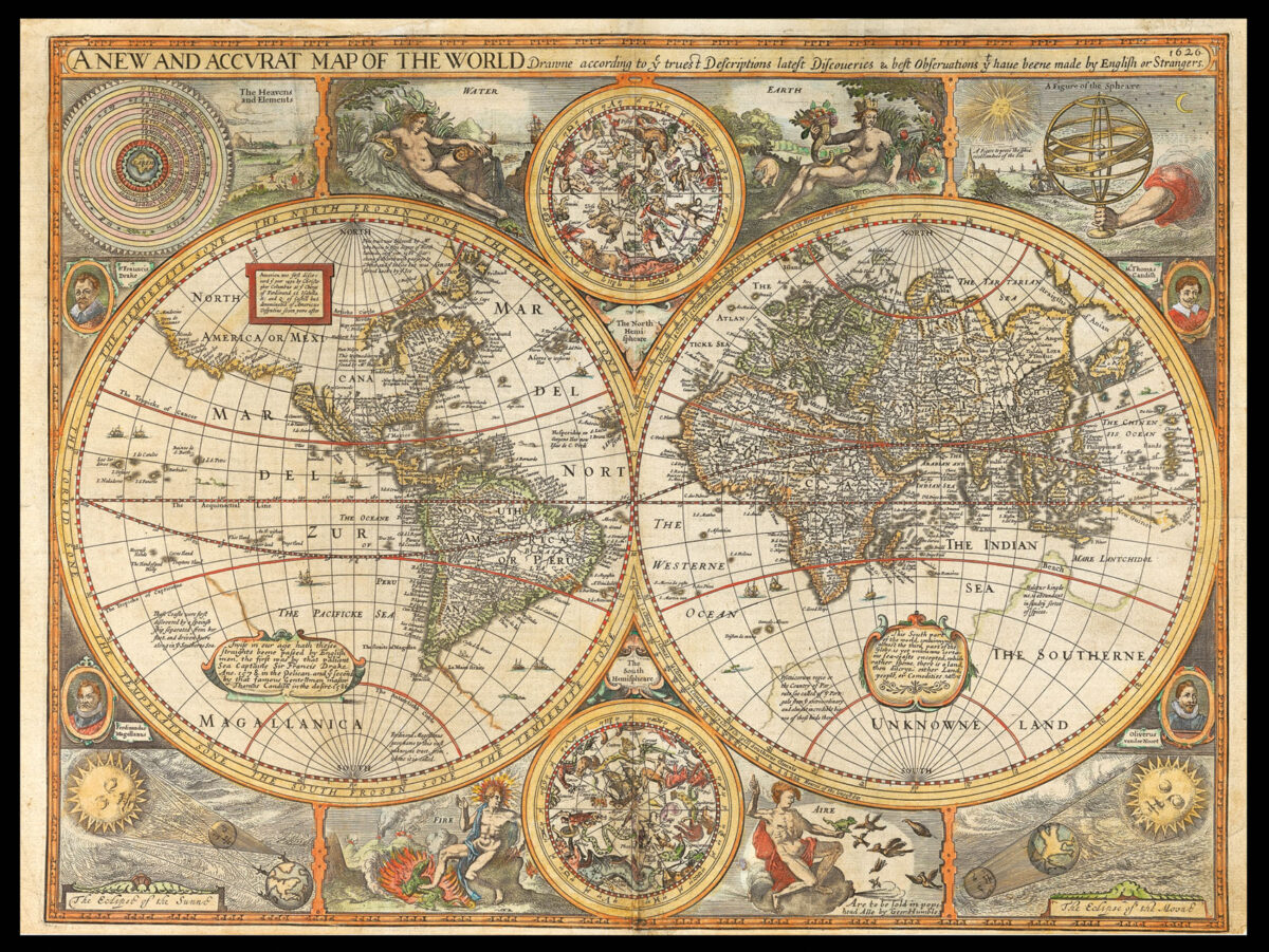 SPEED, John [Set of the world and continents]