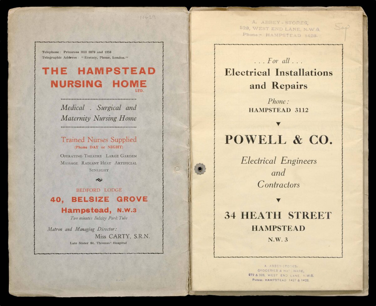 MAY, G.W. Hampstead.