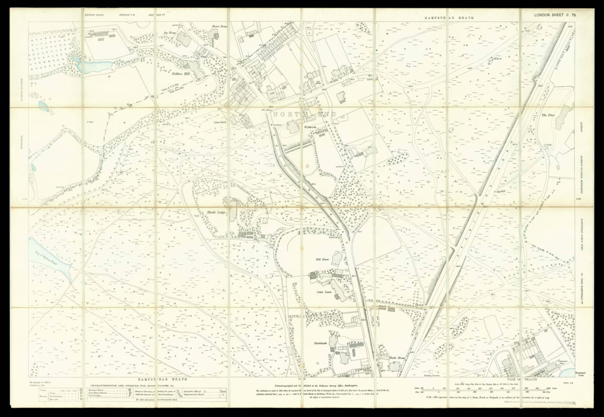 ORDNANCE SURVEY Hampstead Heath