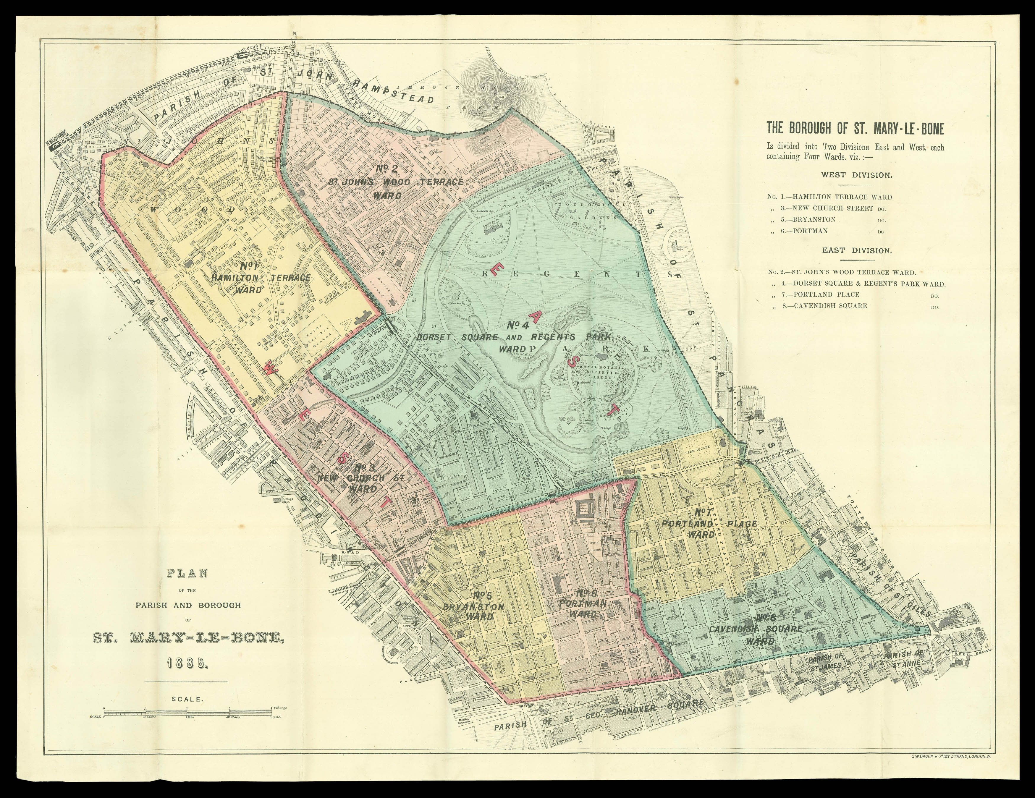 BACON, G[eorge] W[ashington] The Borough of St Mary-le-bone.