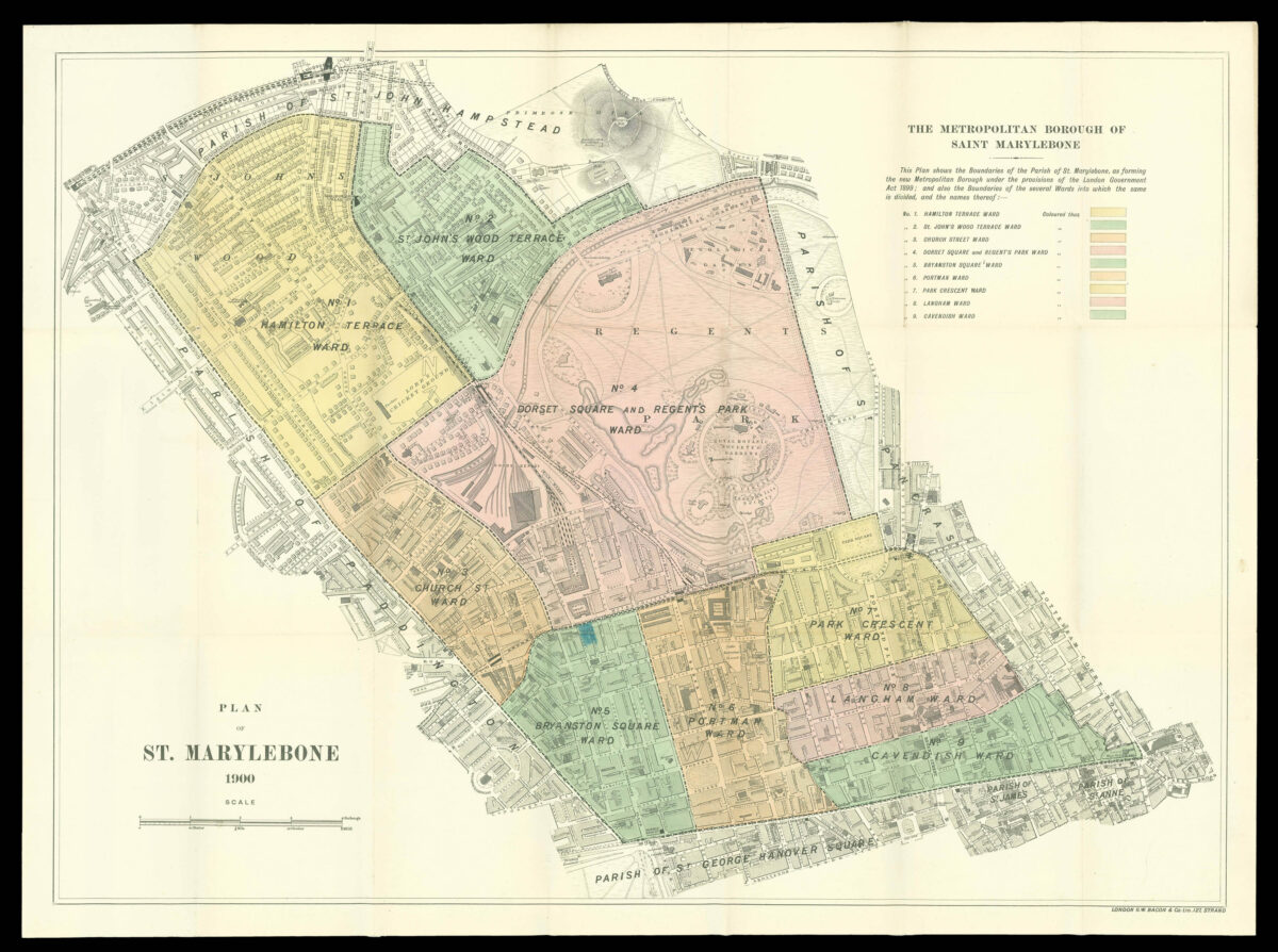BACON, G[eorge] W[ashington] The Metropolitan Borough of St Marylebone