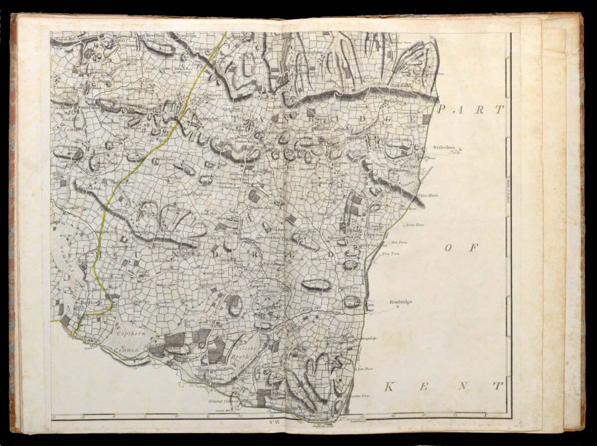 ROCQUE, John A Topographical Map of the County of Surrey
