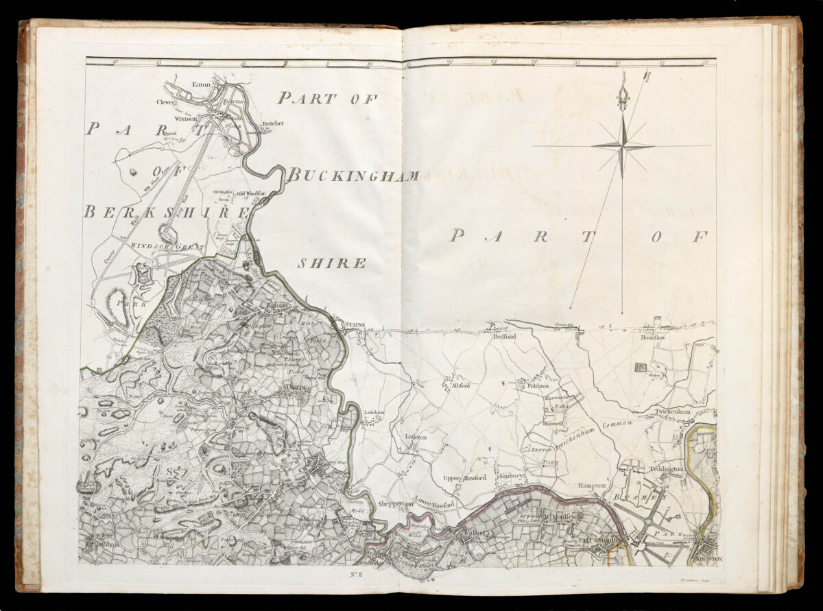 ROCQUE, John A Topographical Map of the County of Surrey