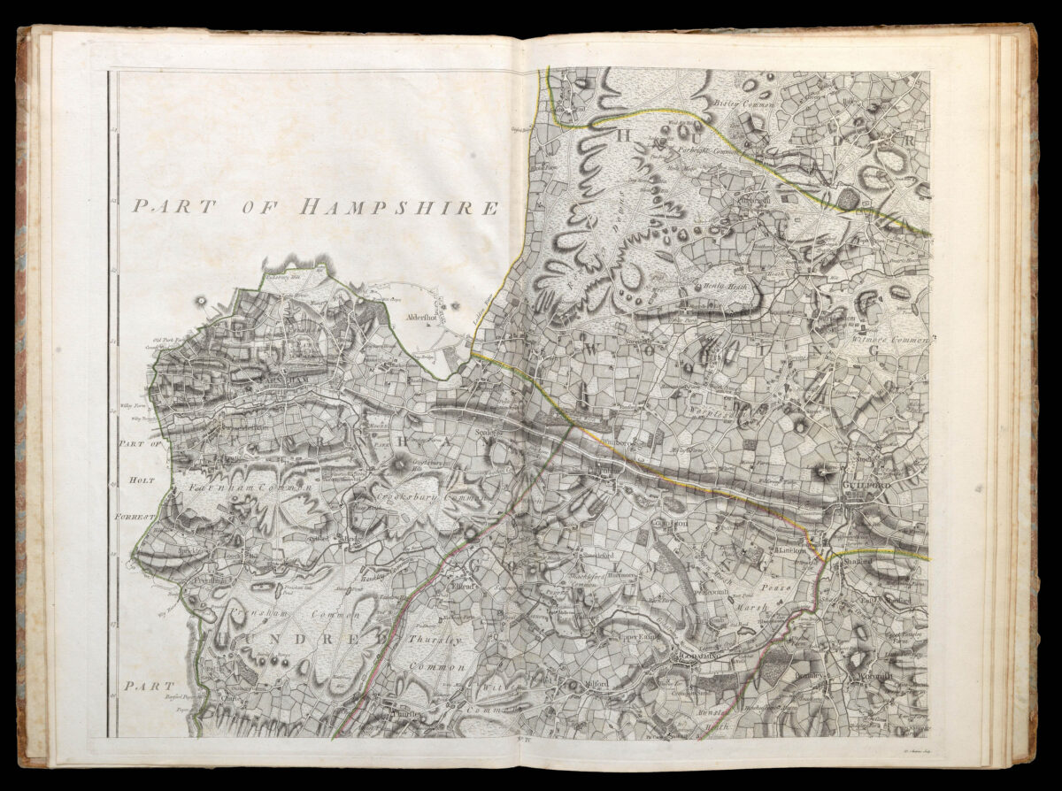 ROCQUE, John A Topographical Map of the County of Surrey
