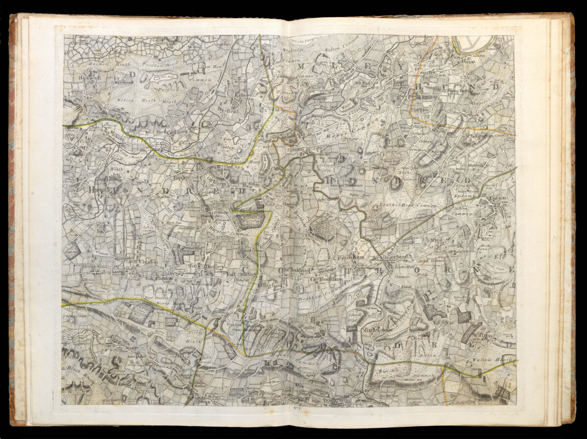 ROCQUE, John A Topographical Map of the County of Surrey