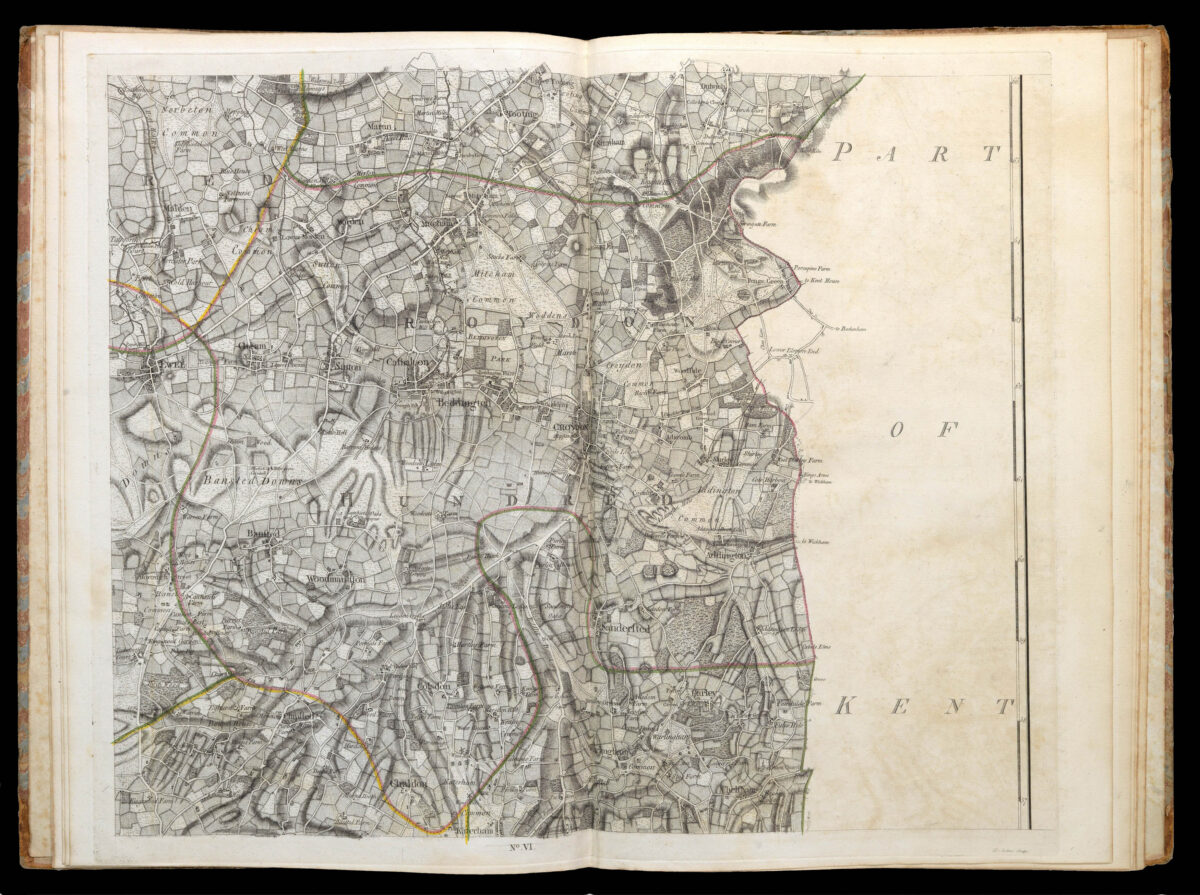 ROCQUE, John A Topographical Map of the County of Surrey