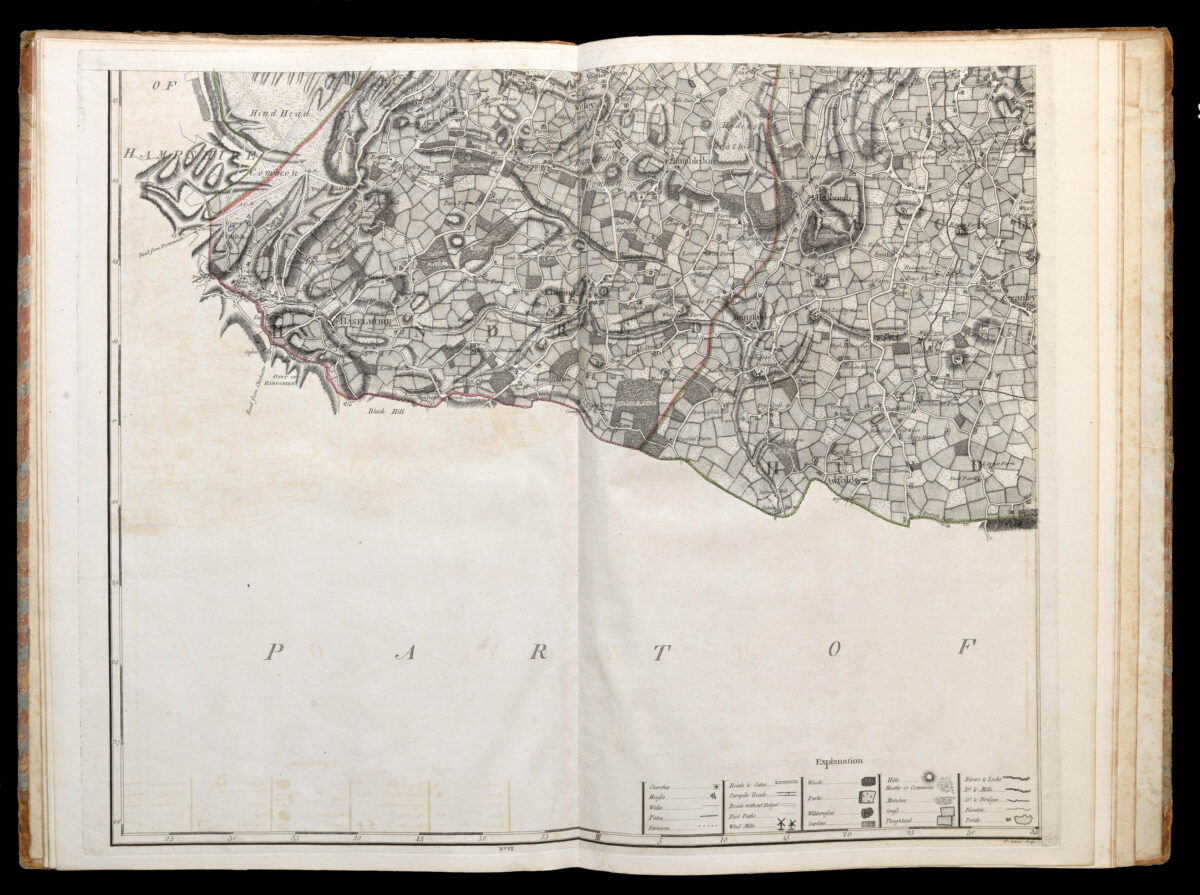 ROCQUE, John A Topographical Map of the County of Surrey