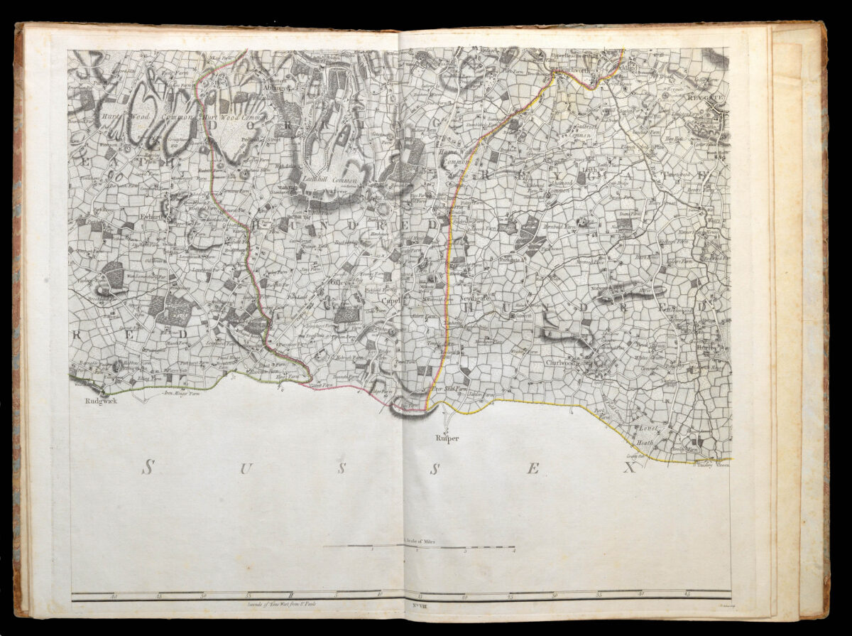 ROCQUE, John A Topographical Map of the County of Surrey