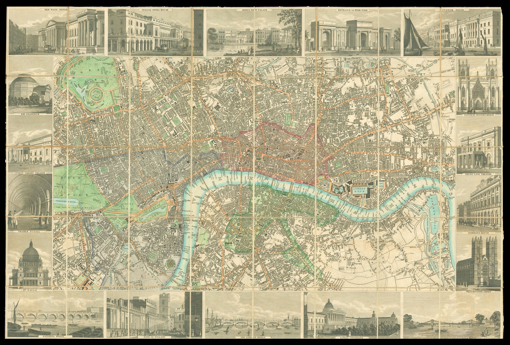 FRASER, James Fraser's Panoramic Plan of London