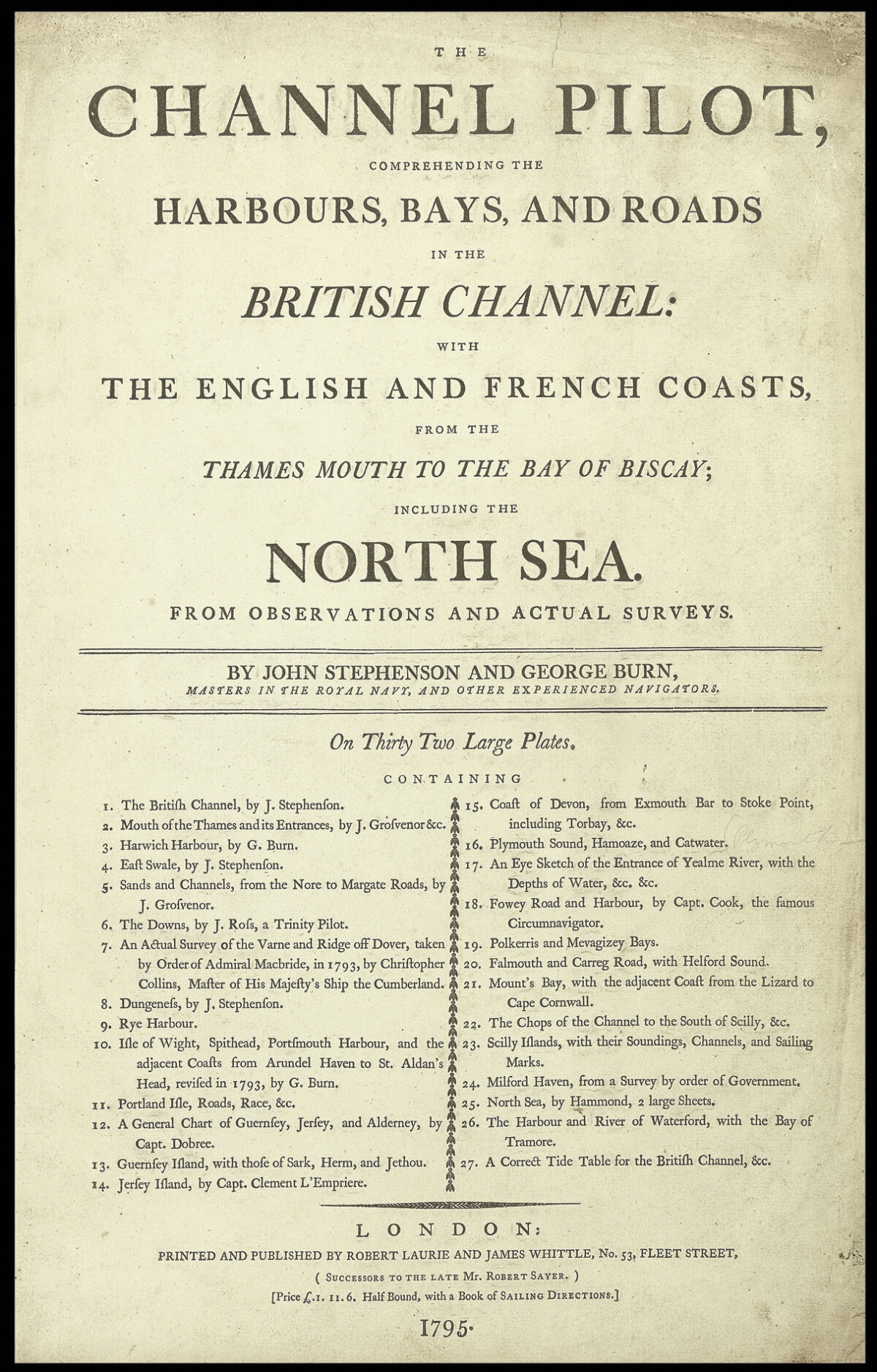 STEPHENSON, John and George BURN The Channel Pilot,