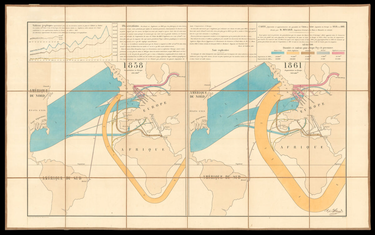 MINARD, Charles Joseph [Statistical Maps].