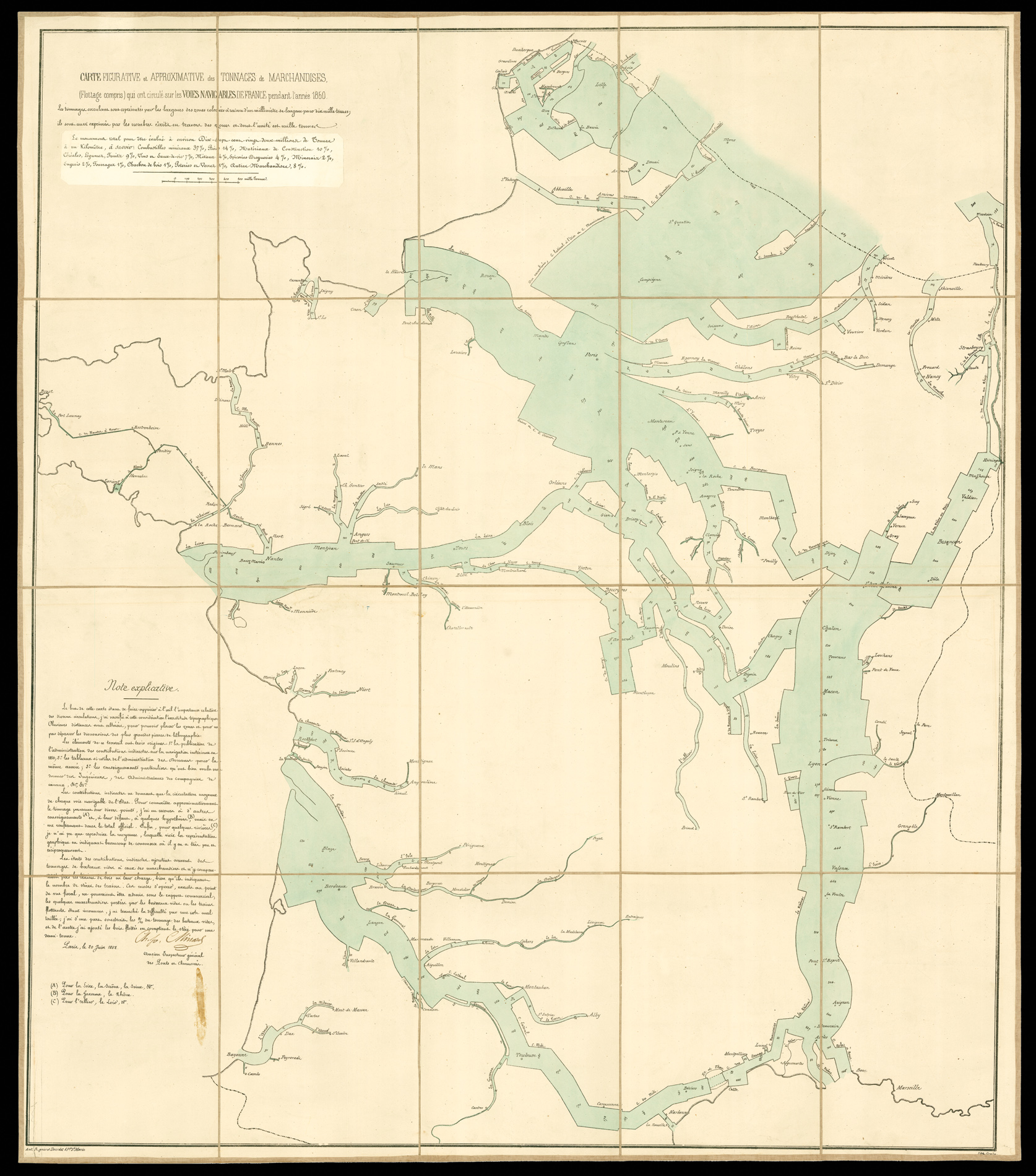 MINARD, Charles Joseph [Statistical Maps].