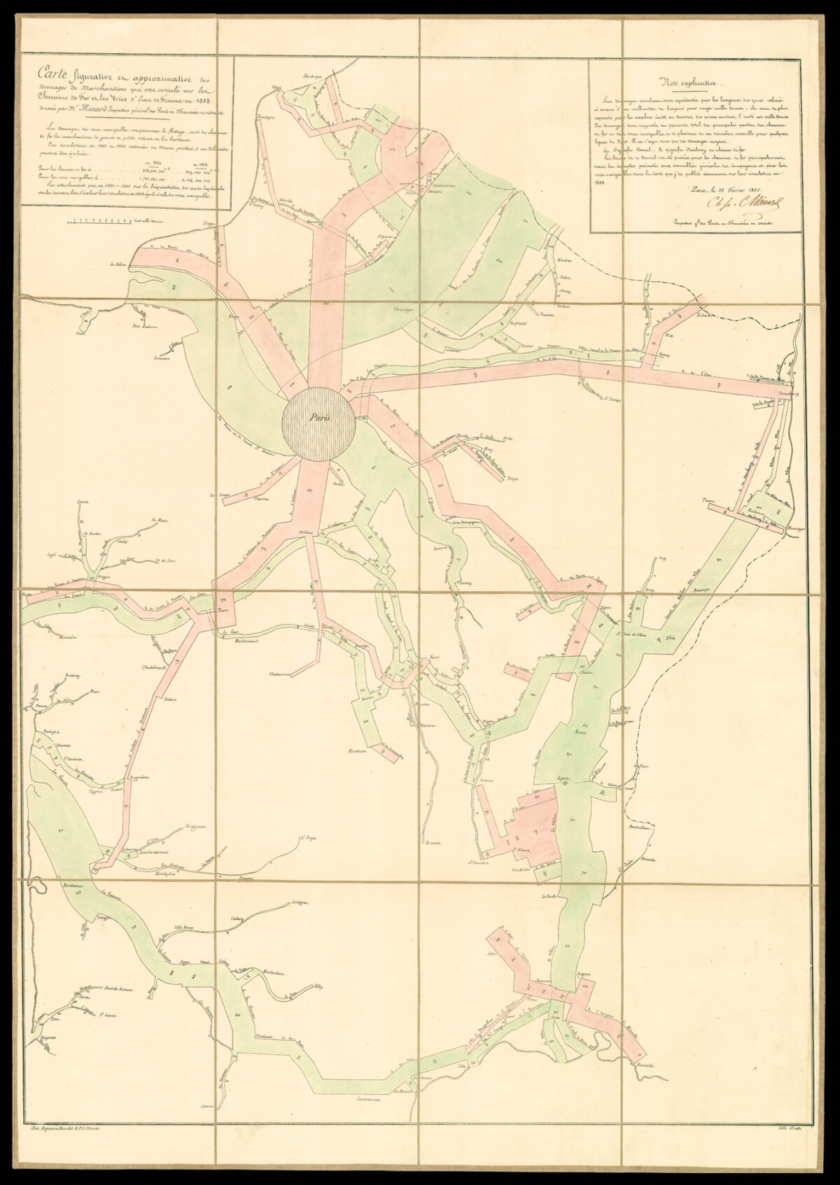 MINARD, Charles Joseph [Statistical Maps].