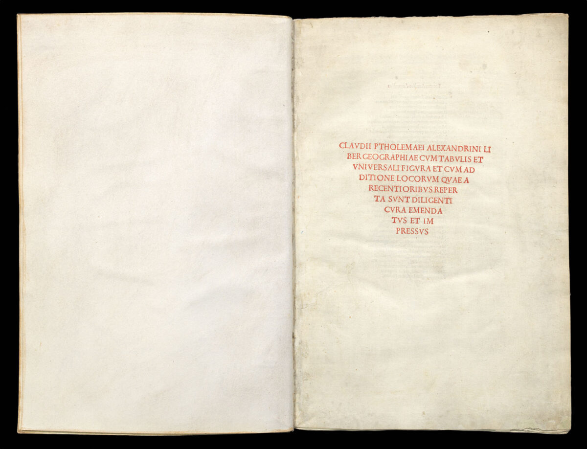 PTOLEMAEUS, Claudius and Bernardus SYLVANUS Liber geographiae