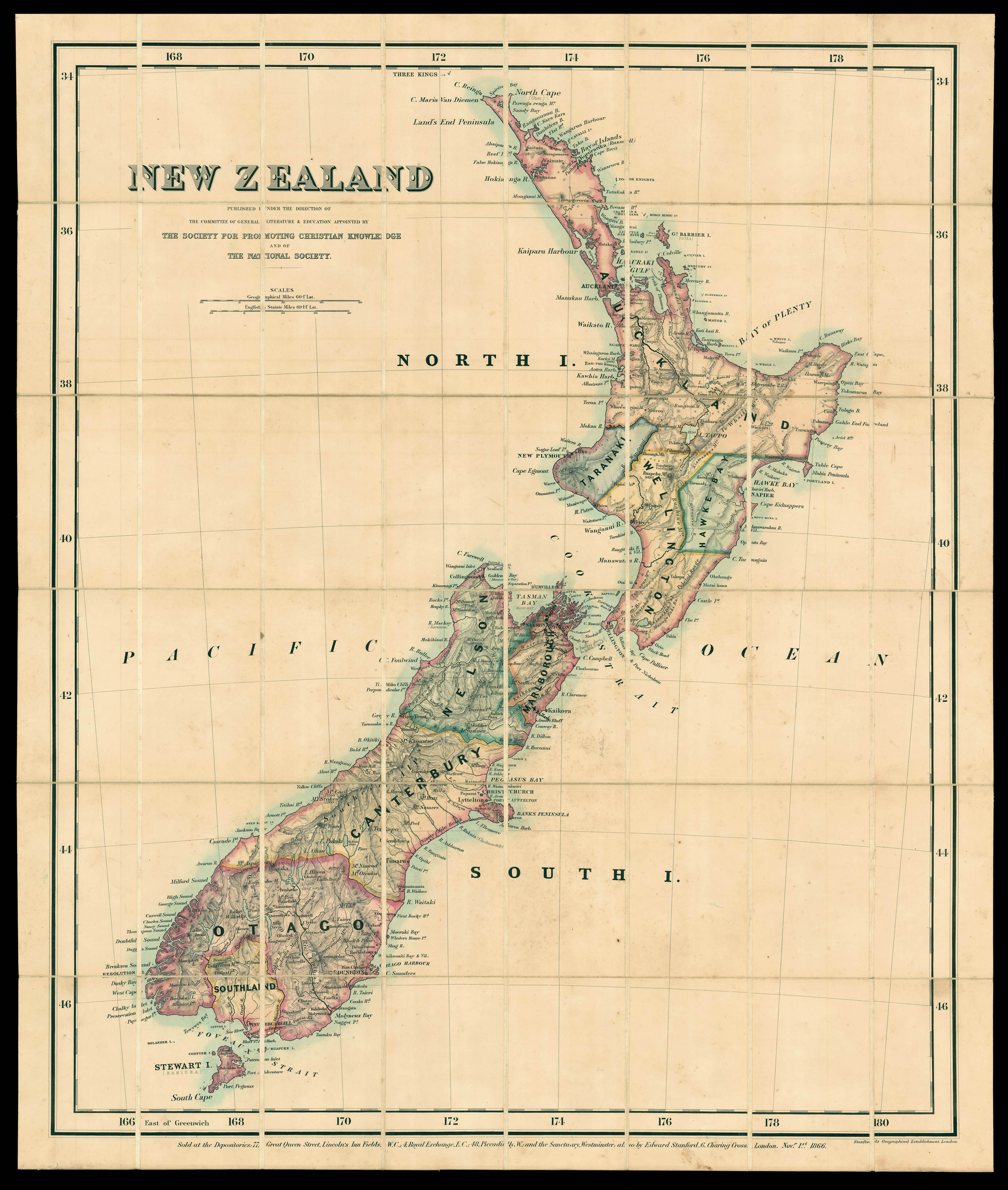 STANFORD, Edward New Zealand