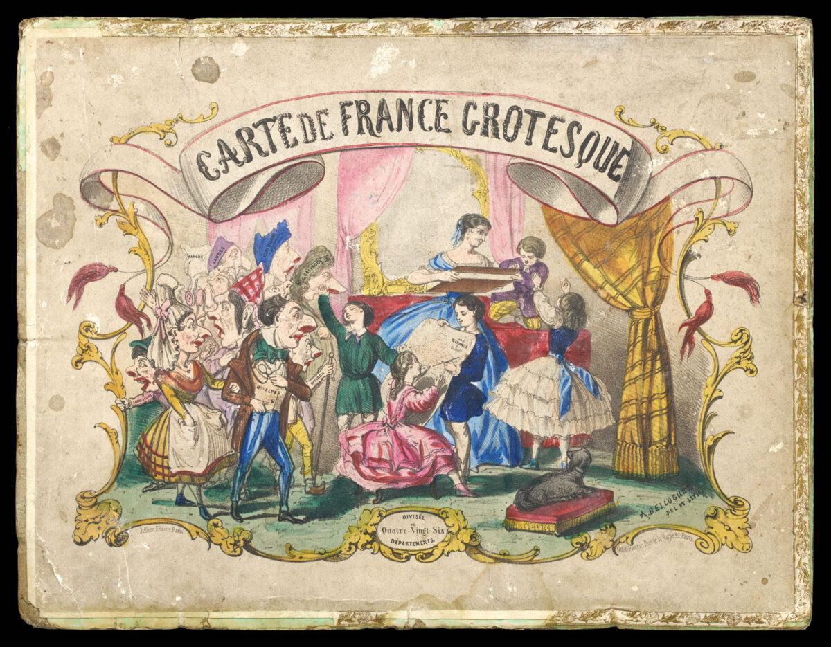 BELLOGUET, Andrè Carte de France Grotesque
