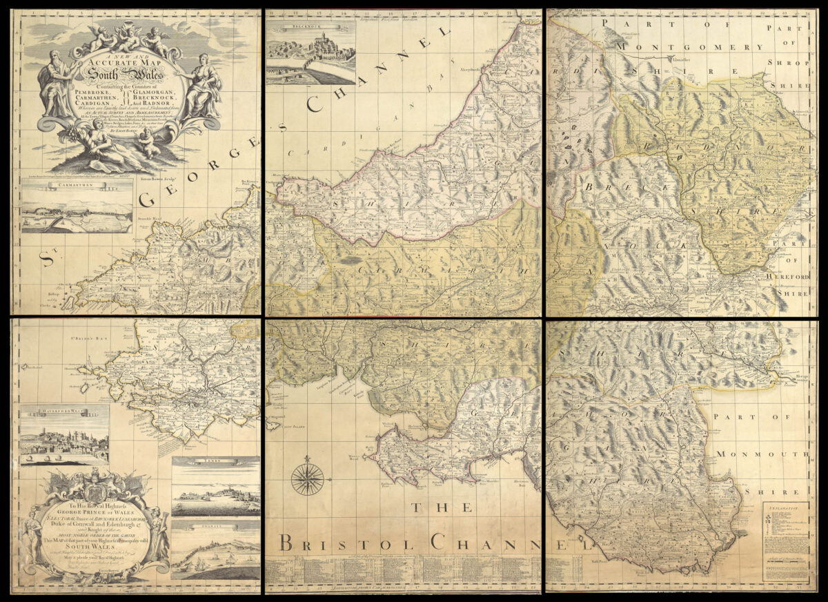 BOWEN, Emanuel A New and Accurate Map of South Wales