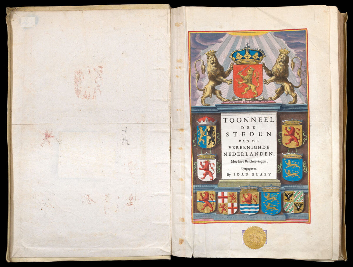 BLAEU, Willem and Johannes Tooneel der staden van de Vereenighde Nederlanden's konings Nederlanden.