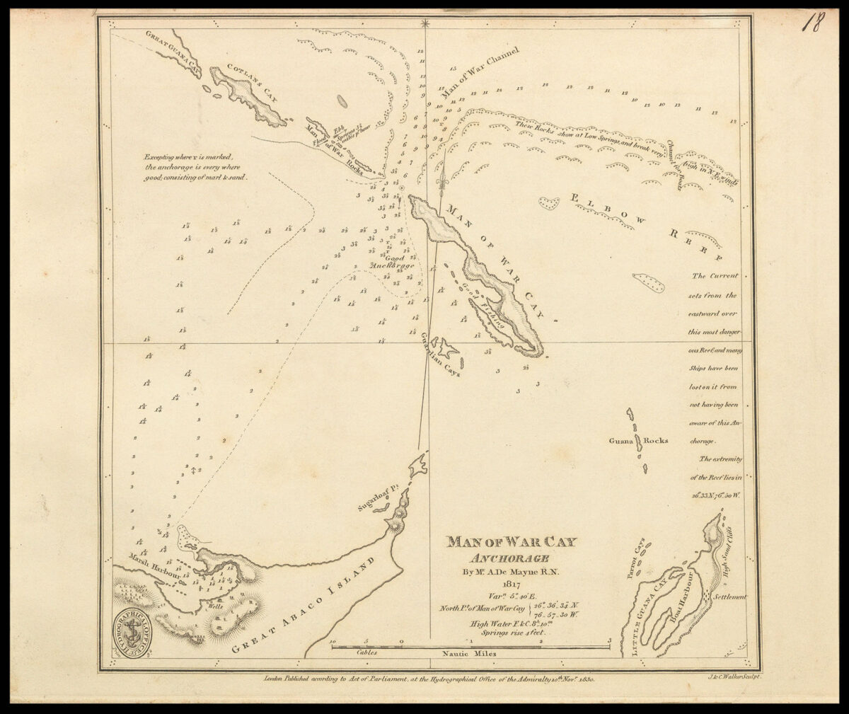 [Various] [Admiralty charts of the Bahamas]