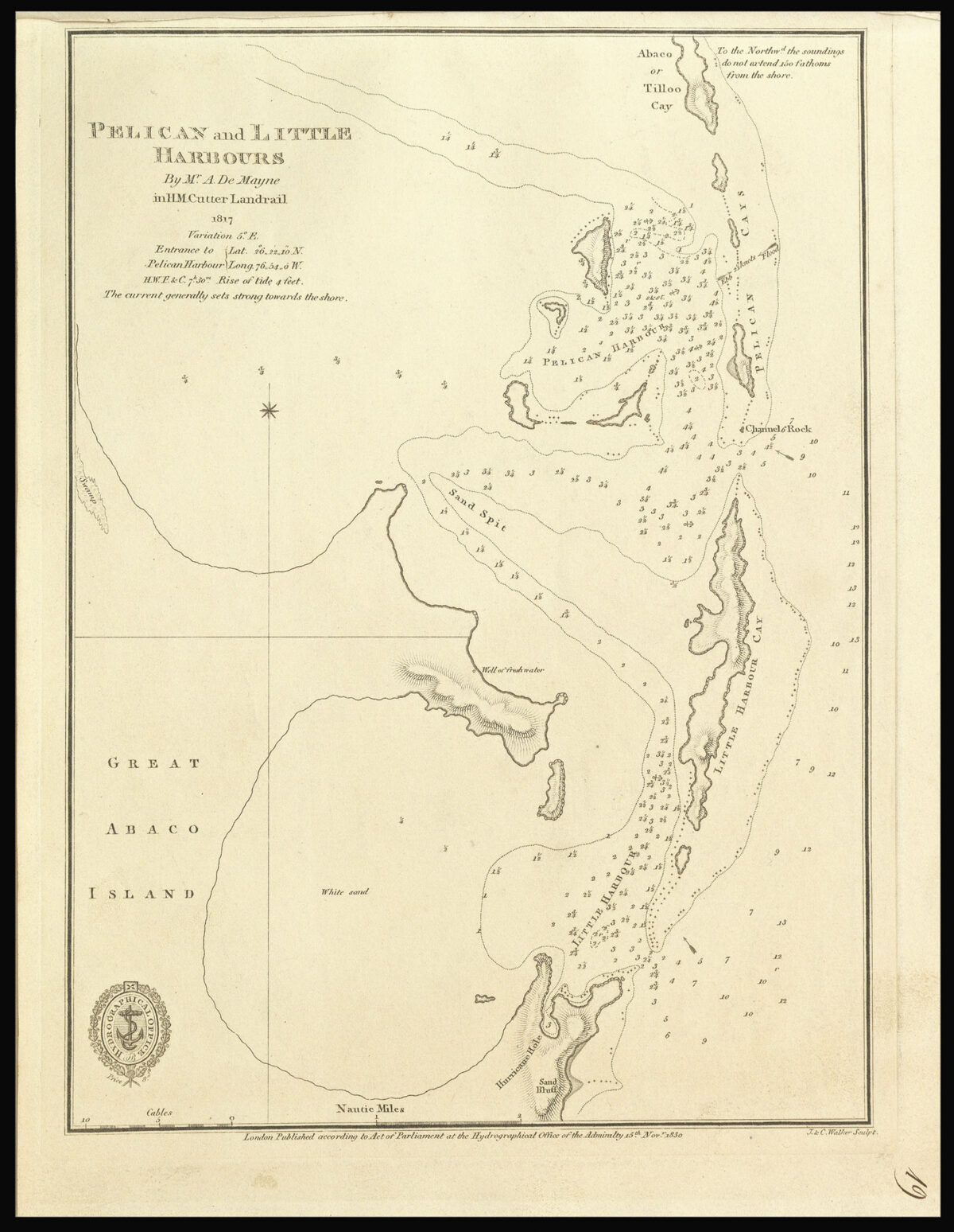 [Various] [Admiralty charts of the Bahamas]