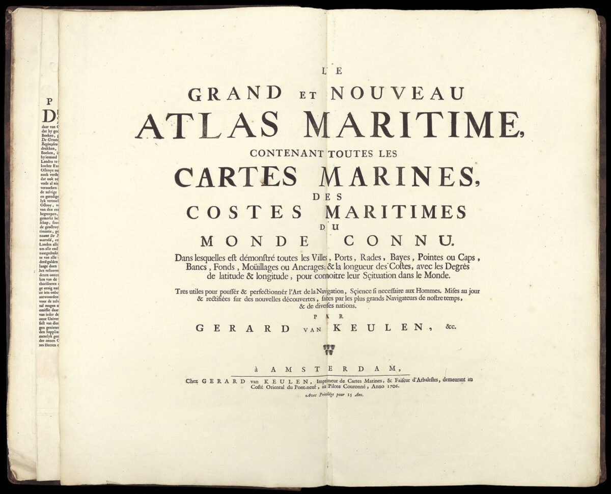 KEULEN, Gerard van De Groote Nieuwe Vermeerderde Zee-Atlas ofte Water-Waerld.