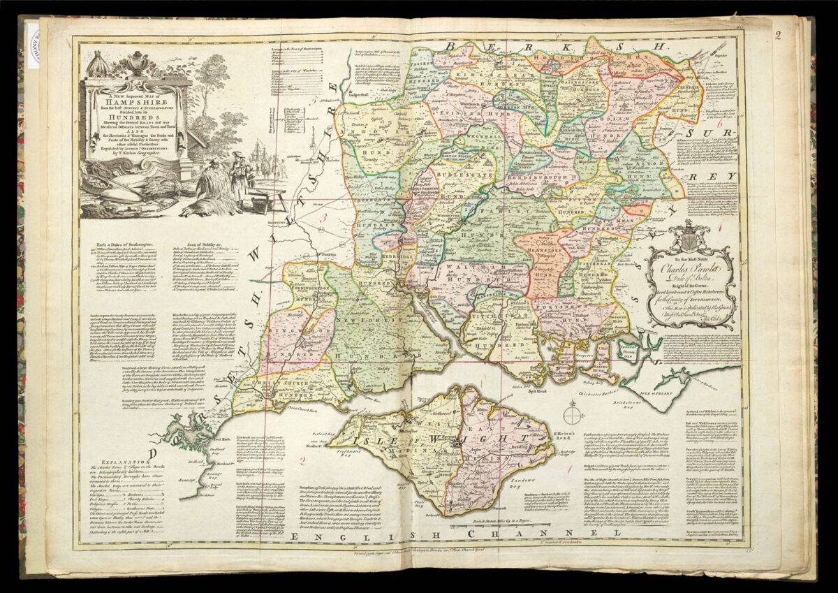TAYLOR, Isaac [Map of Hampshire and the Isle of Wight]