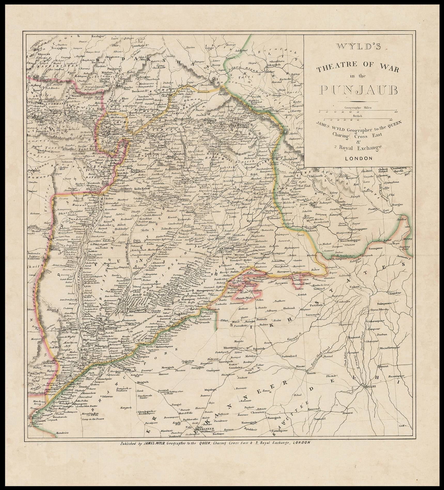 WYLD, James Wyld's Theatre of War in the Punjaub.