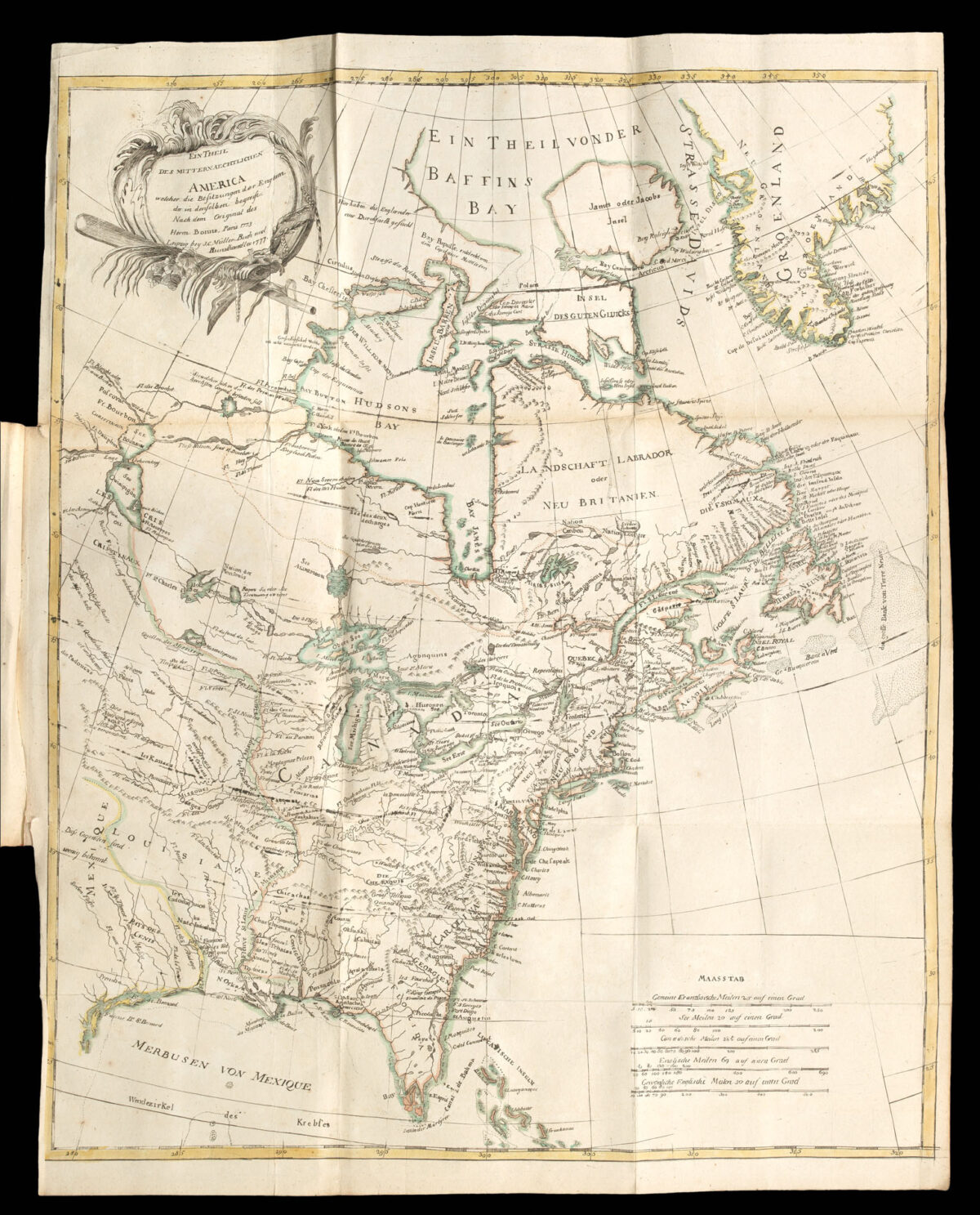 MÜLLER, Johann Carl Geographische Belustigungen zur Erläuterung der neuesten Weltgeschichte... Colonien in Nord-Amerika, nebst eien Plane von Boston [and]