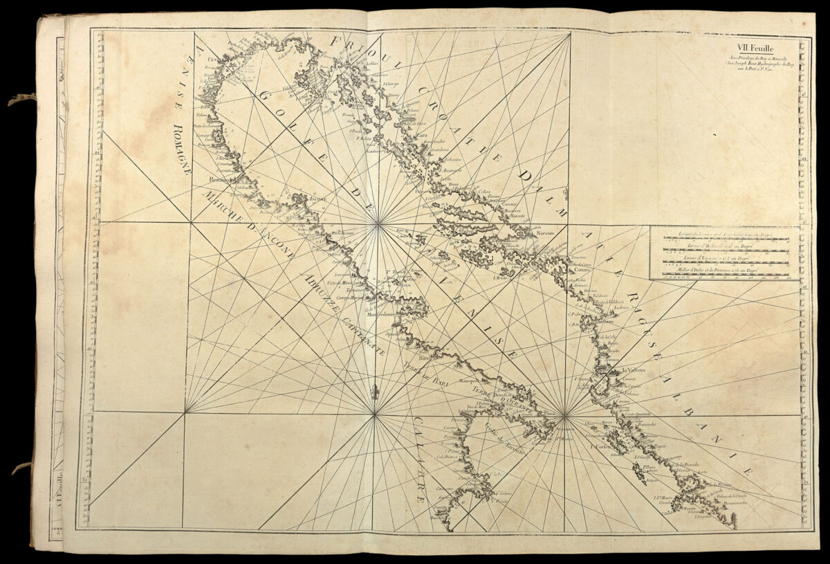 ROUX, Joseph [Mediterranean chart on twelve sheets].