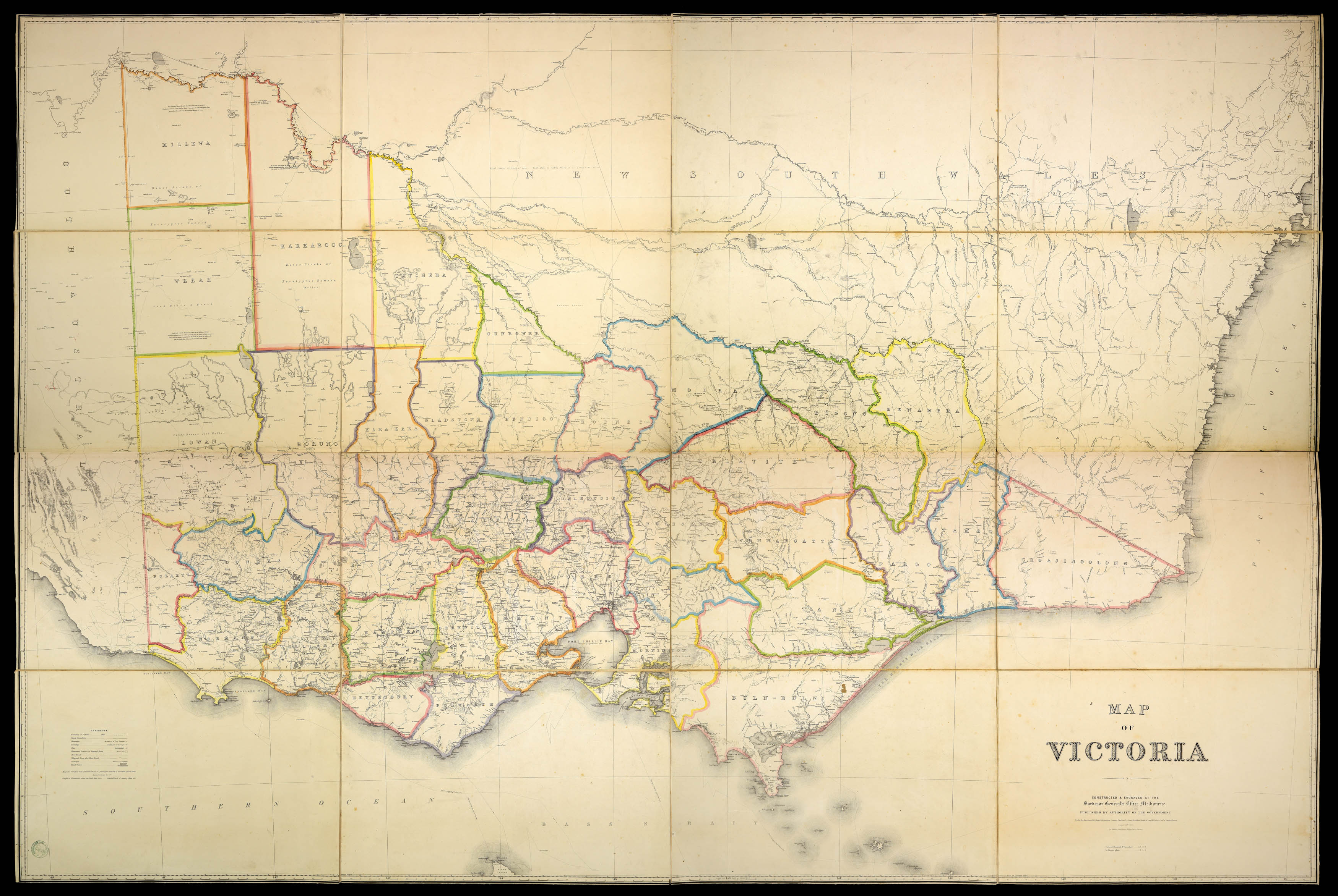 WINDSOR, George Andrew; and William SLIGHT Map of Victoria