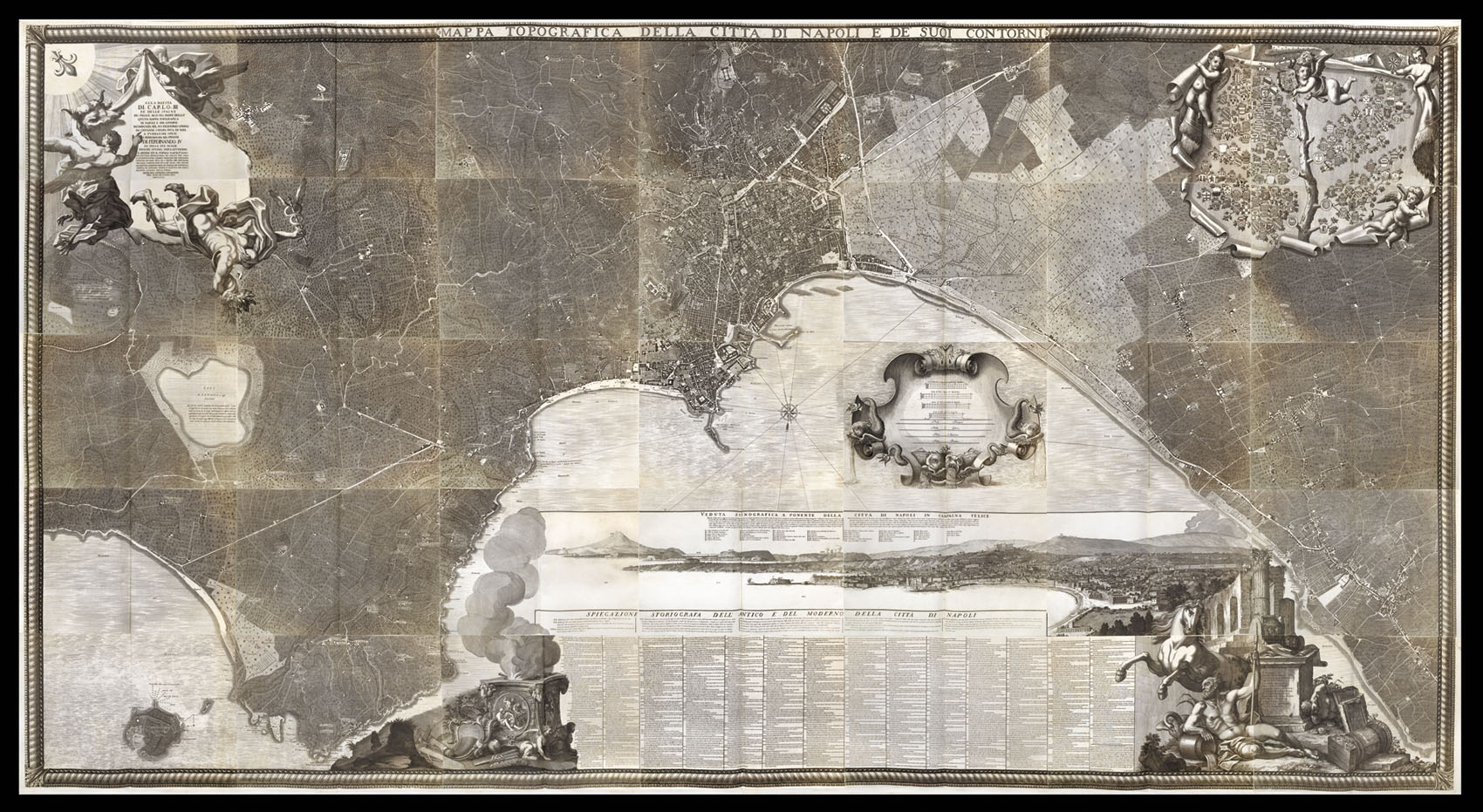 CARLETTI, Niccolò Mappa Topografica della Città di Napoli e de' suoi Contorni