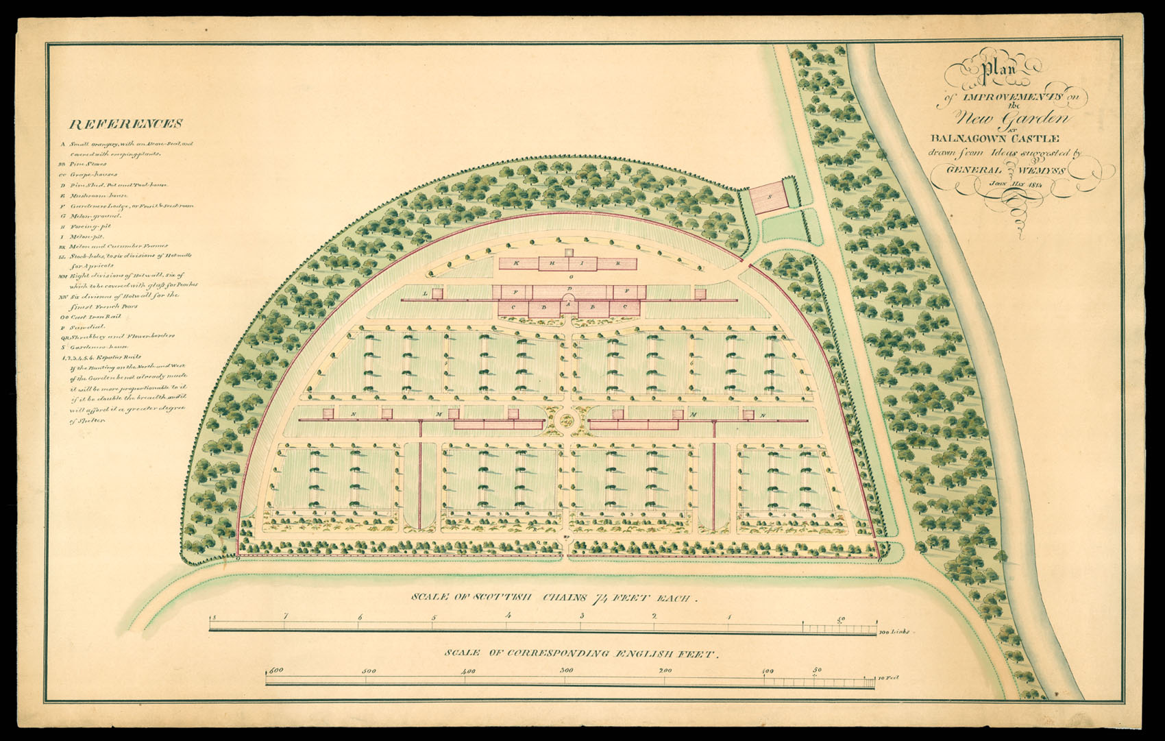 HAY, John Plan of Improvements on the New Garden at Balnagown Castle, drawn from Ideas suggested by General Wemyss.