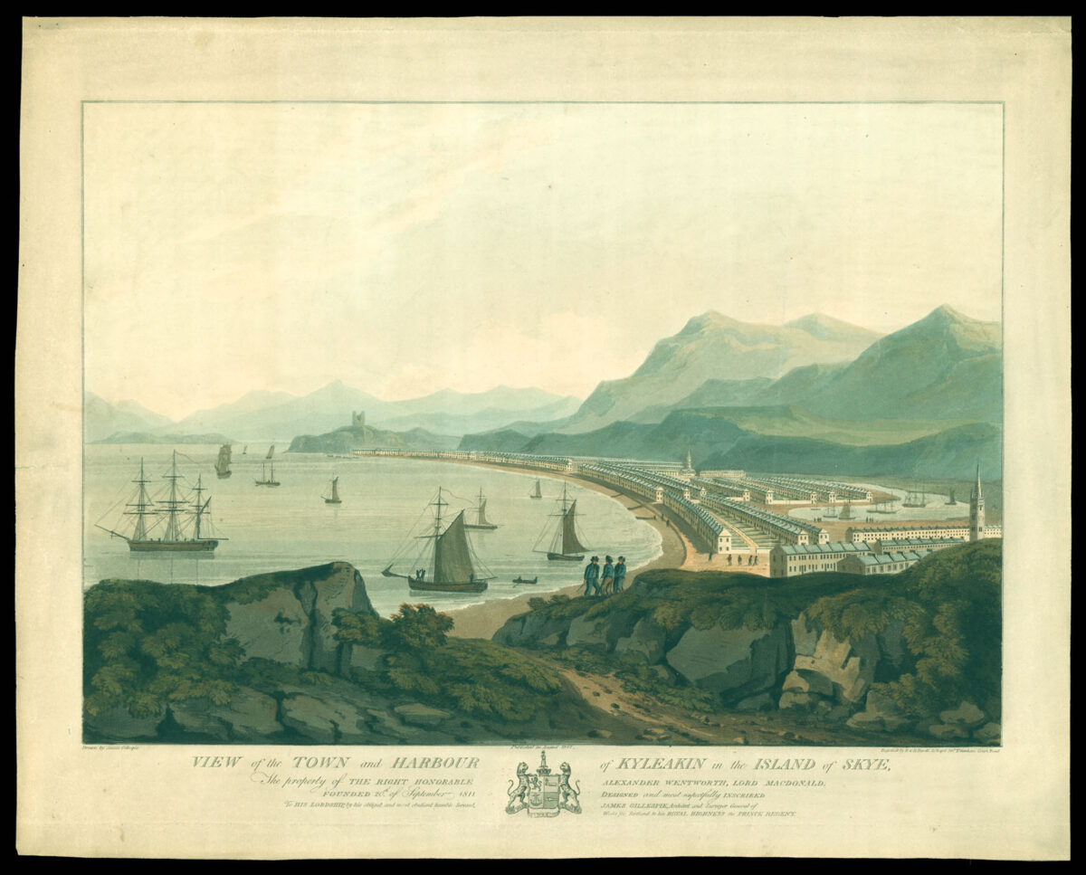 GILLESPIE, James Plan of the proposed town of Kyleakin, (in the Island of Skye) on the property of The Right Honorable Alexander Wentworth Lord MacDonald.