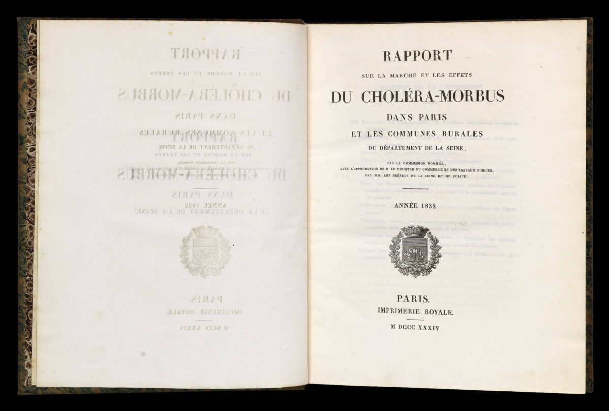PICQUET, Charles and CHATEÂUNEUF, Louis-François Benoiston de Rapport sur la marche et les effets du choléra-morbus