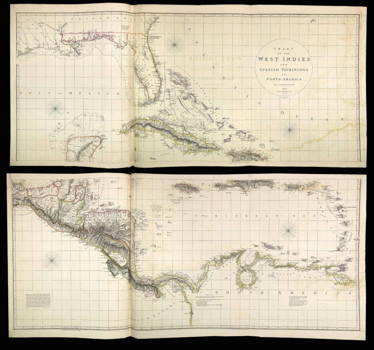 ALCEDO, Antonio de, and G.A. THOMPSON Atlas to Thompson's Alcedo; or Dictionary of America & West Indies;