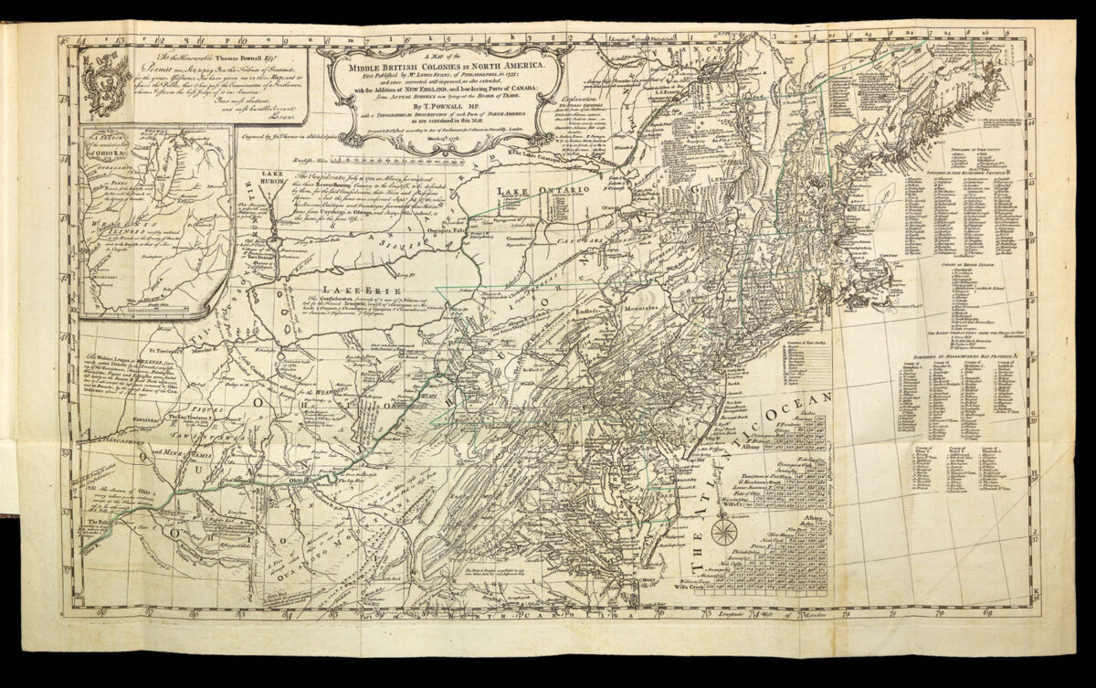POWNALL, Thomas A topographical description of such parts of North America