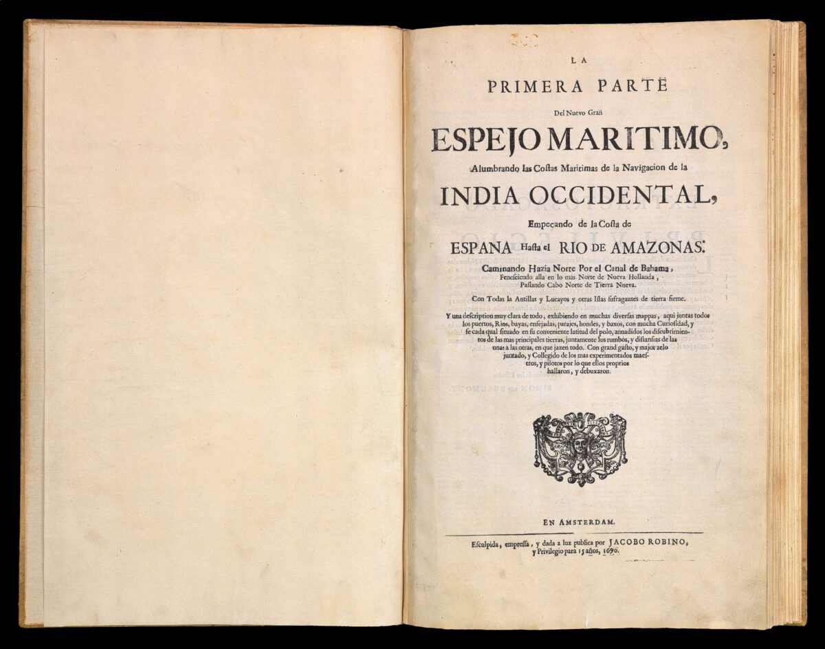 ROGGEVEEN, Arent La Primera Parte Del Nuevo Gran Espejo Maritimo, Alumbrando las Costas Maritimas de la Navigacion de la India Occidental,