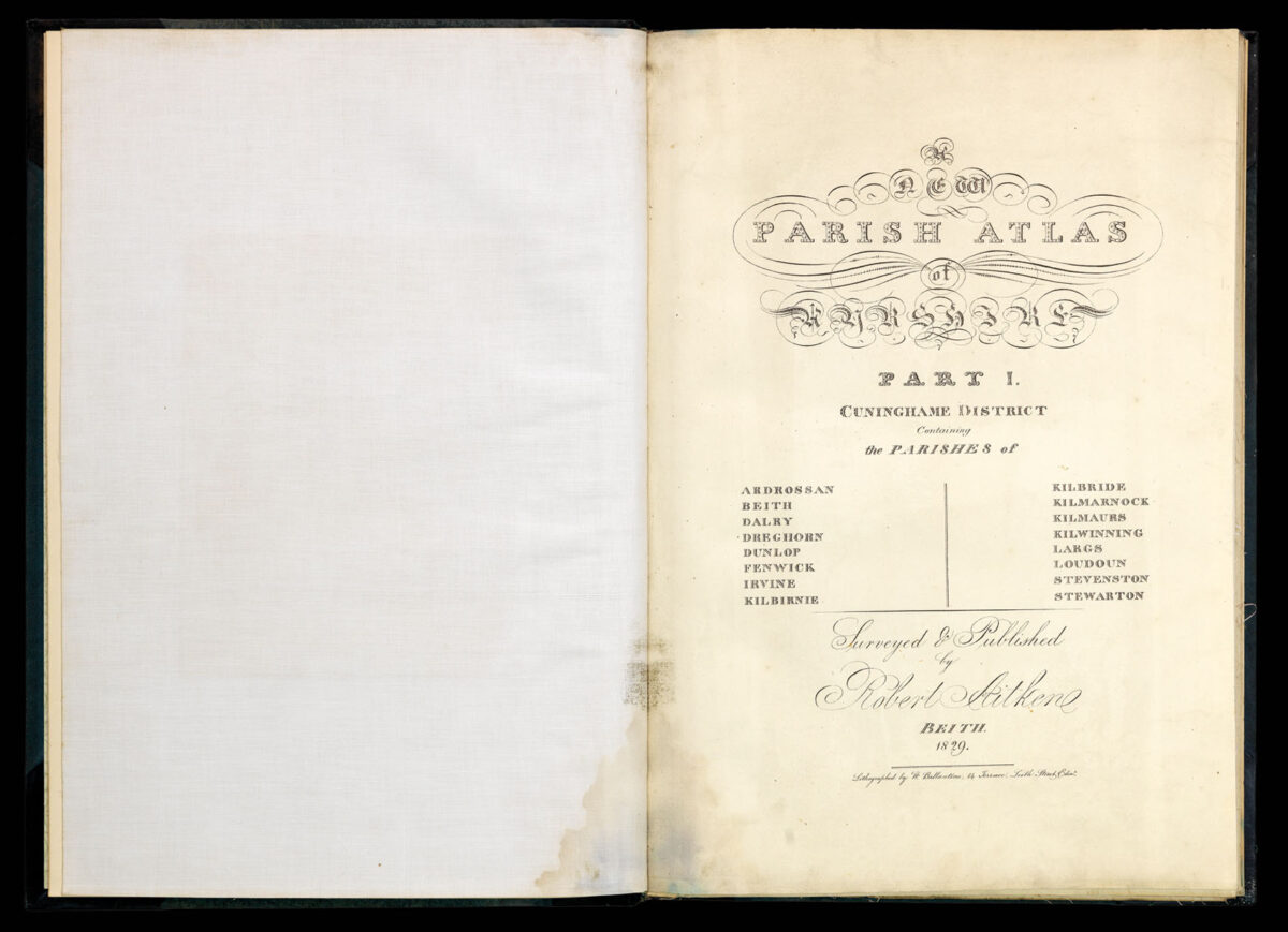 AITKEN, Robert A new parish atlas of Ayrshire.