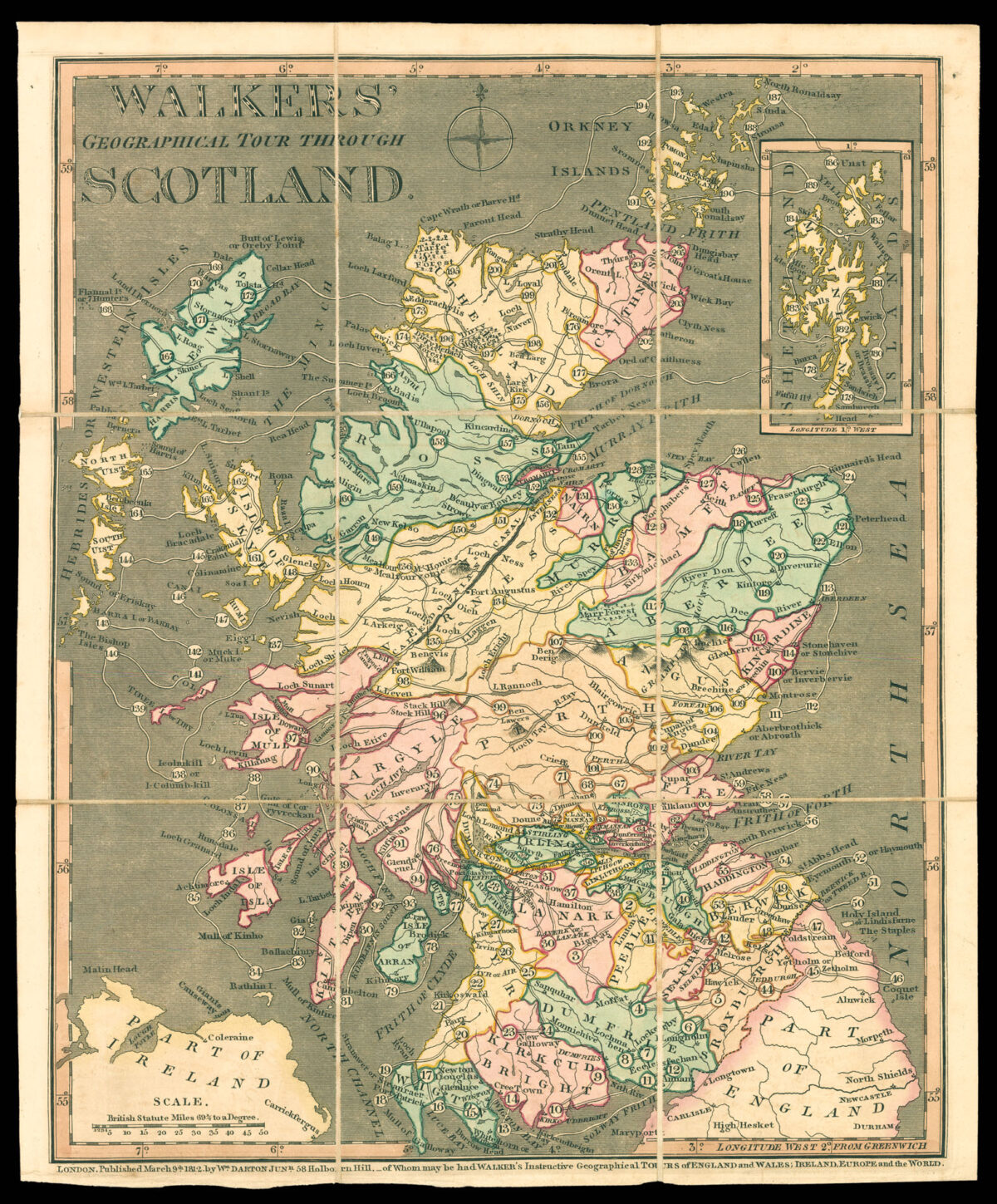 WALKER, John Walker's geographical tour through Scotland, an instructive pastime.
