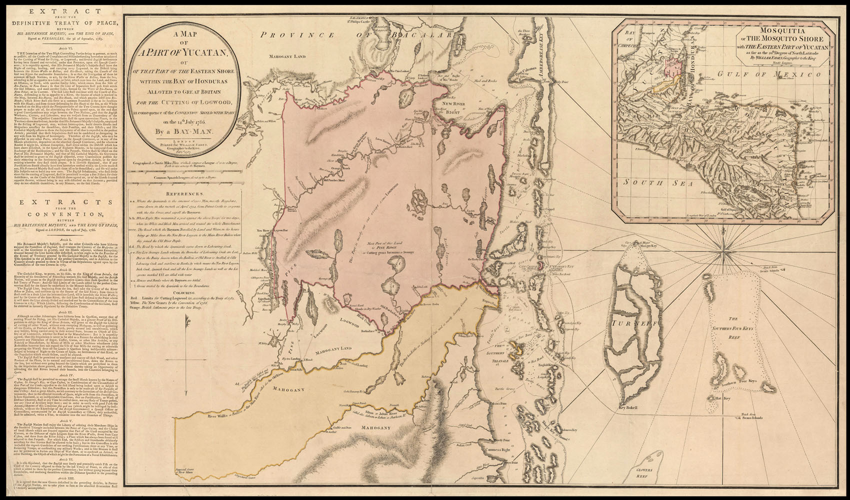 FADEN, William A Map of Part of Yucatan