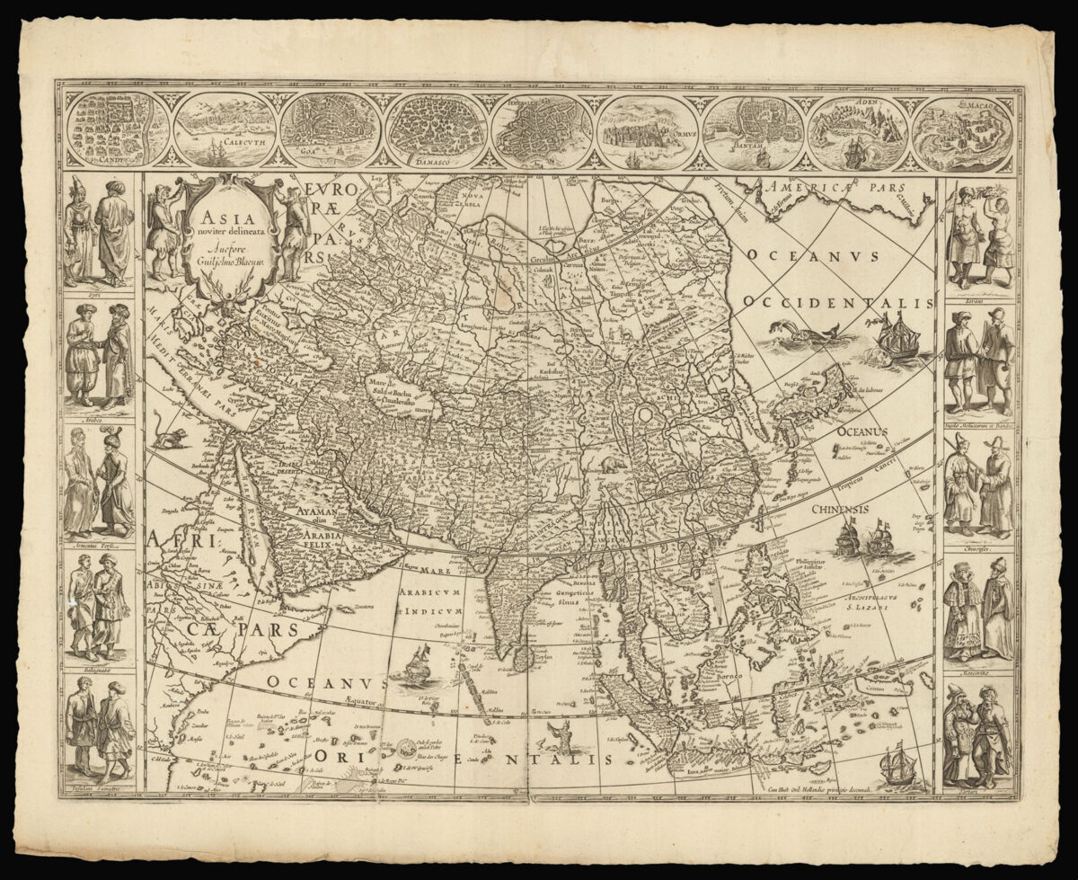 BLAEU, Willem Janszoon Asia novitier delineata.