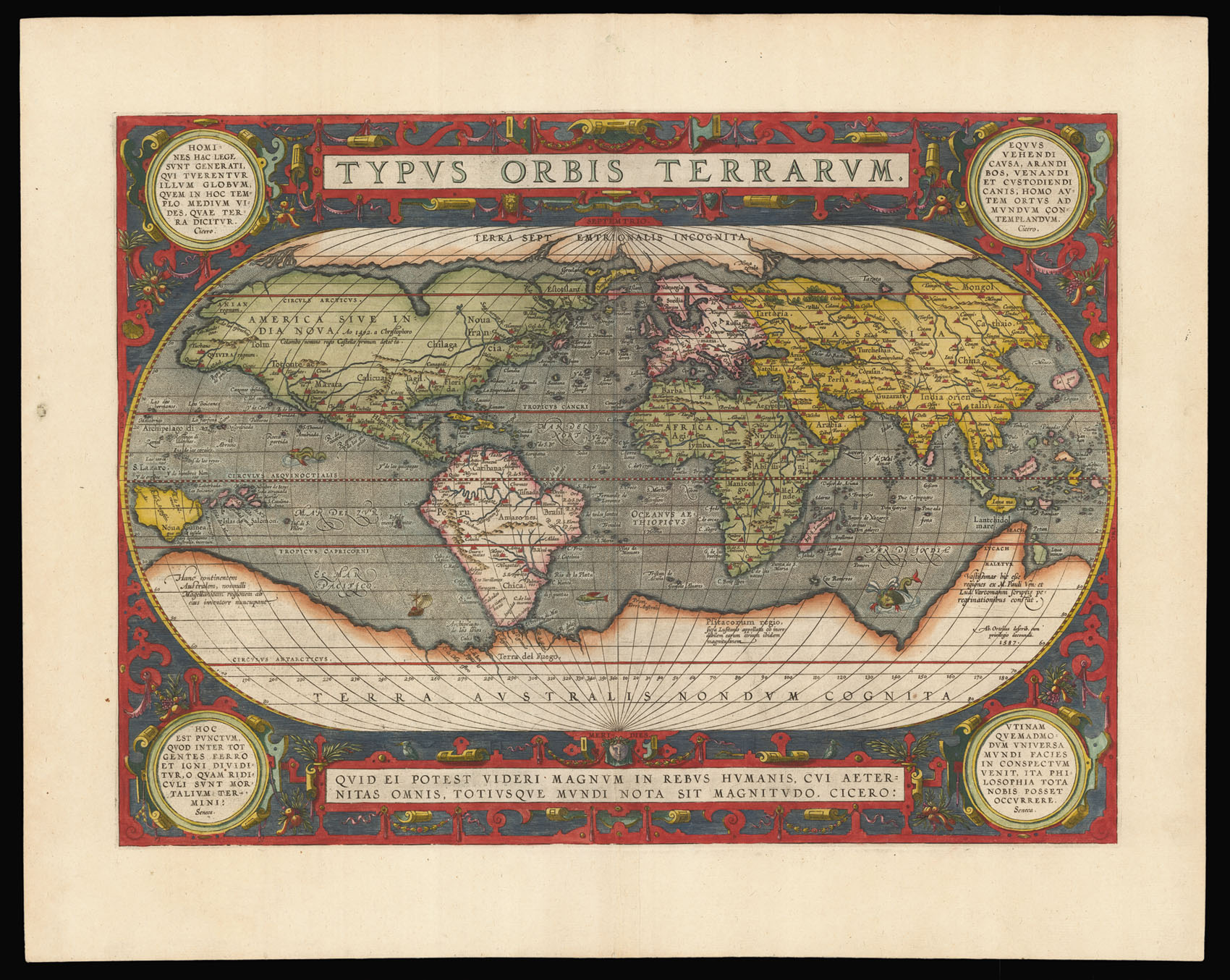 ORTELIUS, Abraham Typus Orbis Terrarum.