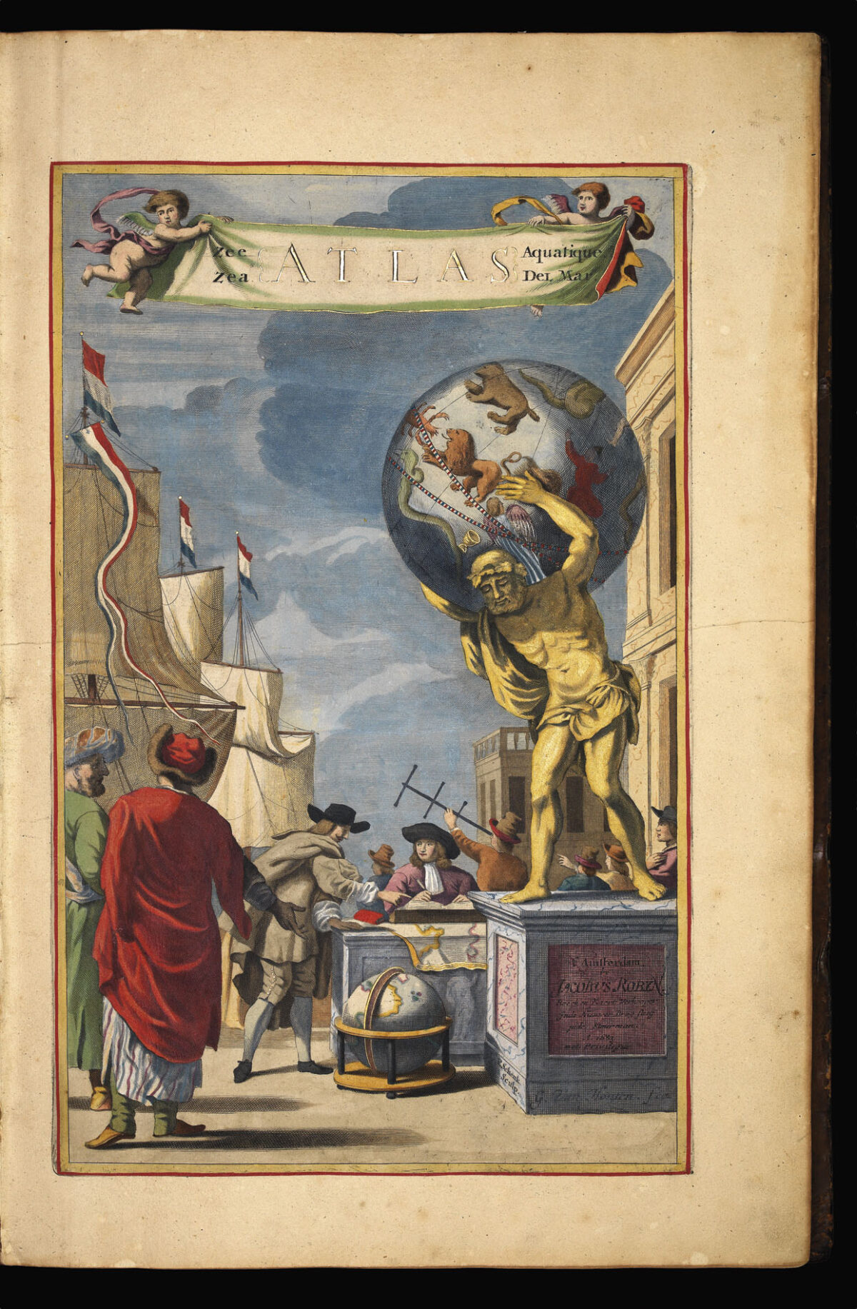 GOOS, Pieter Zee Atlas Aquatique.