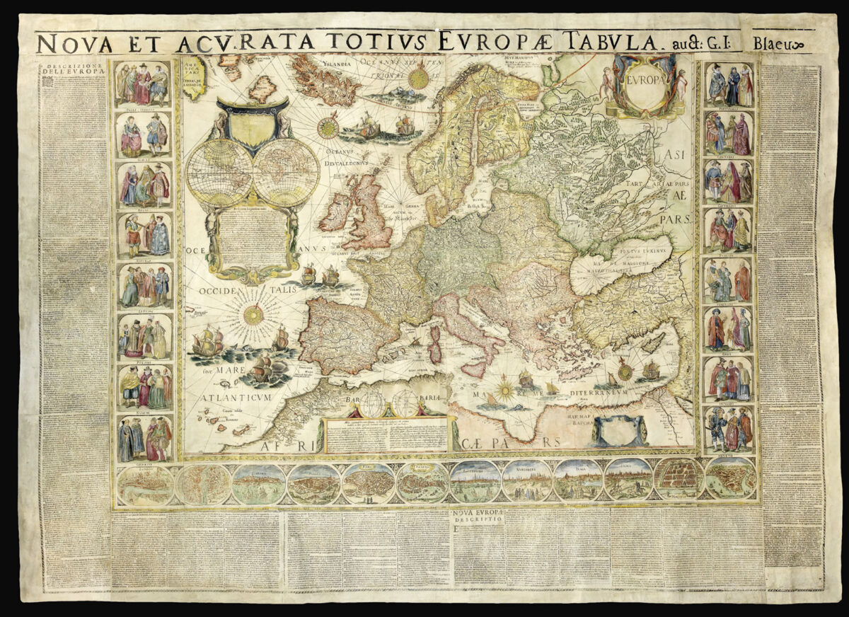 BLAEU, Willem [Set of the maps of the four continents].