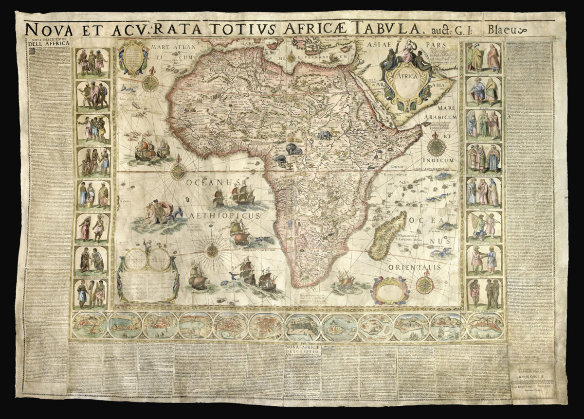 BLAEU, Willem [Set of the maps of the four continents].