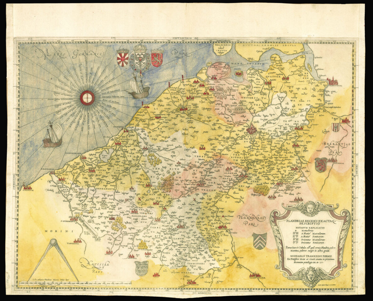 TRAMEZZINO, Michele, BOS, Jacob and LANGE, Otto Flandriae Recens Exacta Descriptio.