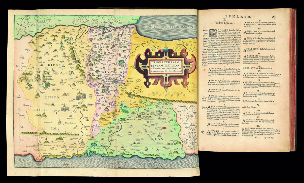 ADRICHOM, Christiaan van Theatrum terrae sanctae et biblicarum historiarum cum tabulis geographicis aere expressis.