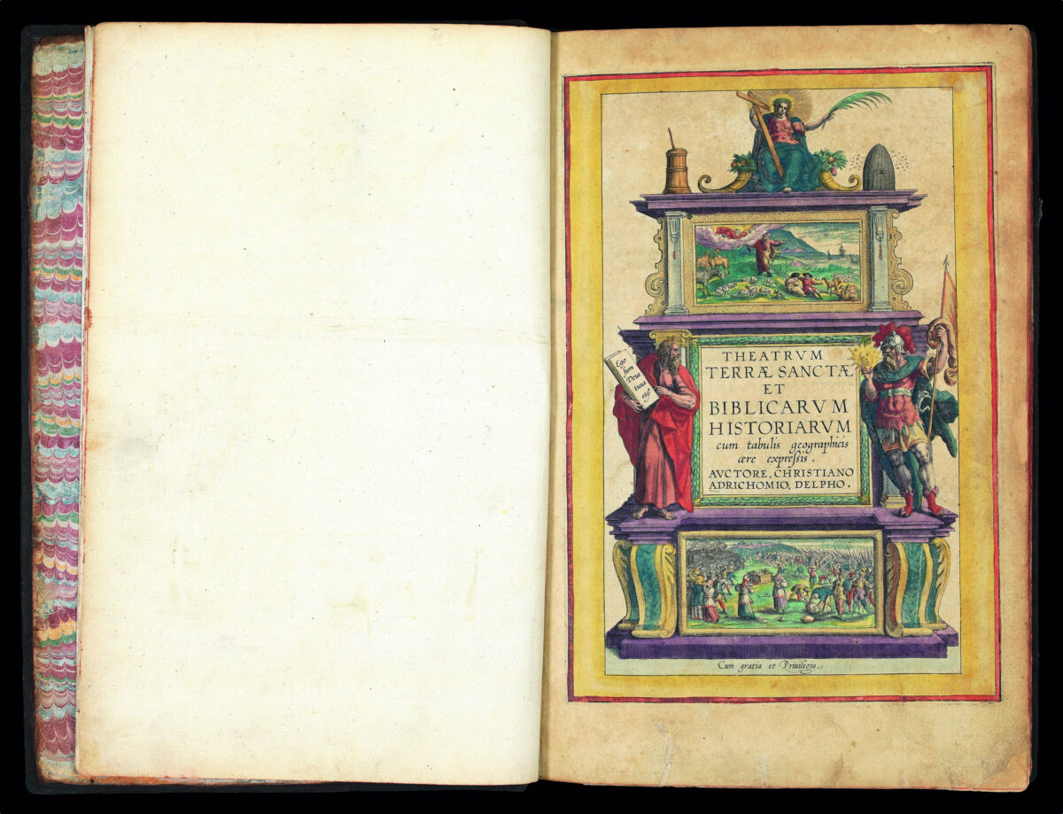 ADRICHOM, Christiaan van Theatrum terrae sanctae et biblicarum historiarum cum tabulis geographicis aere expressis.