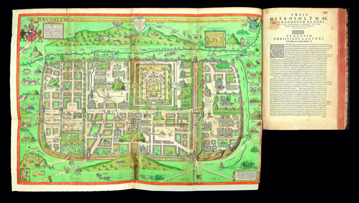 ADRICHOM, Christiaan van Theatrum terrae sanctae et biblicarum historiarum cum tabulis geographicis aere expressis.
