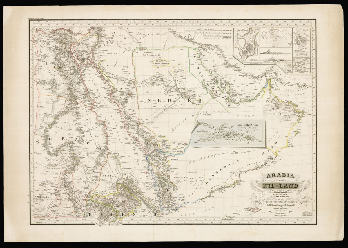 EHRENBERG, L.G. and RÜPPELL, Eduard Arabia und das Nil-Land